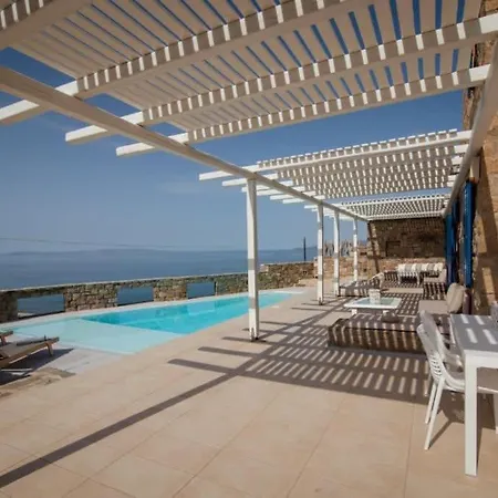 Elite 3 Bd With Pool & Sea View Houlakia (Mykonos)