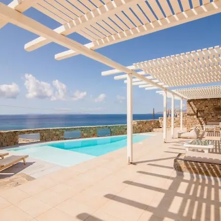 Вилла Elite 3 Bd With Pool & Sea View Houlakia (Mykonos)